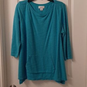 Blue Liz Claiborne top size extra large